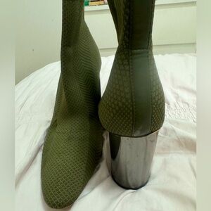 Zara boots with metal heels